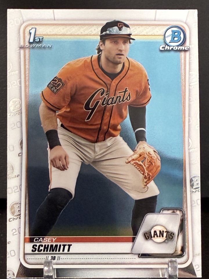 2020 Bowman Draft 1st #BD-129 Casey Schmitt Chrome - Giants