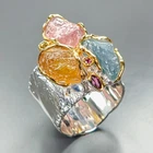 Best seller item Natural Tourmaline Ring 925 Sterling Silver Size 8 /R471059