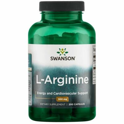 SWANSON, L-ARGININE L-Arginin 500mg 200 Kapseln SUPER PREIS