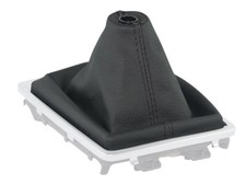SCHALTMANSCHETTE FÜR MAZDA CX-5 CX5 FL 15-17 SCHALTSACK LEDER & NAHT SCHWARZ
