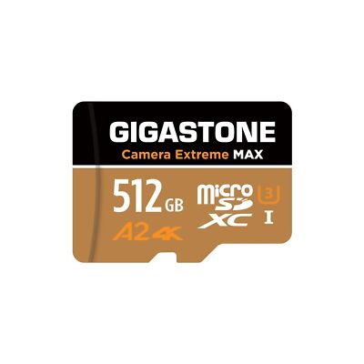 [5-Yrs Free Data Recovery] GIGASTONE 512GB Micro SD Card, 4K