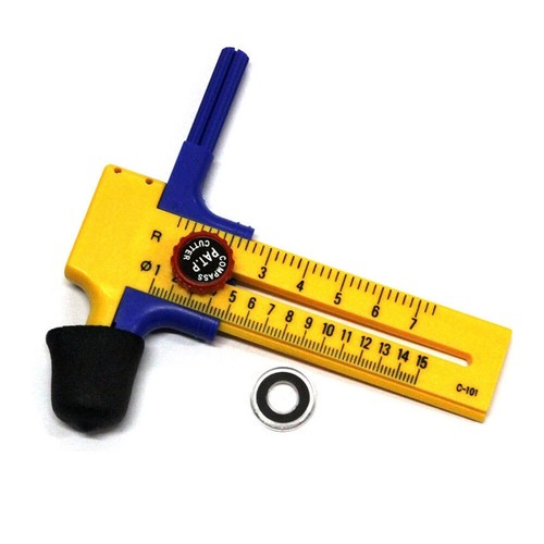 Herramienta de corte circular cortadora de círculos de brújula diapositiva ajustable 10 mm-150 mm conveniente - Imagen 2 de 7