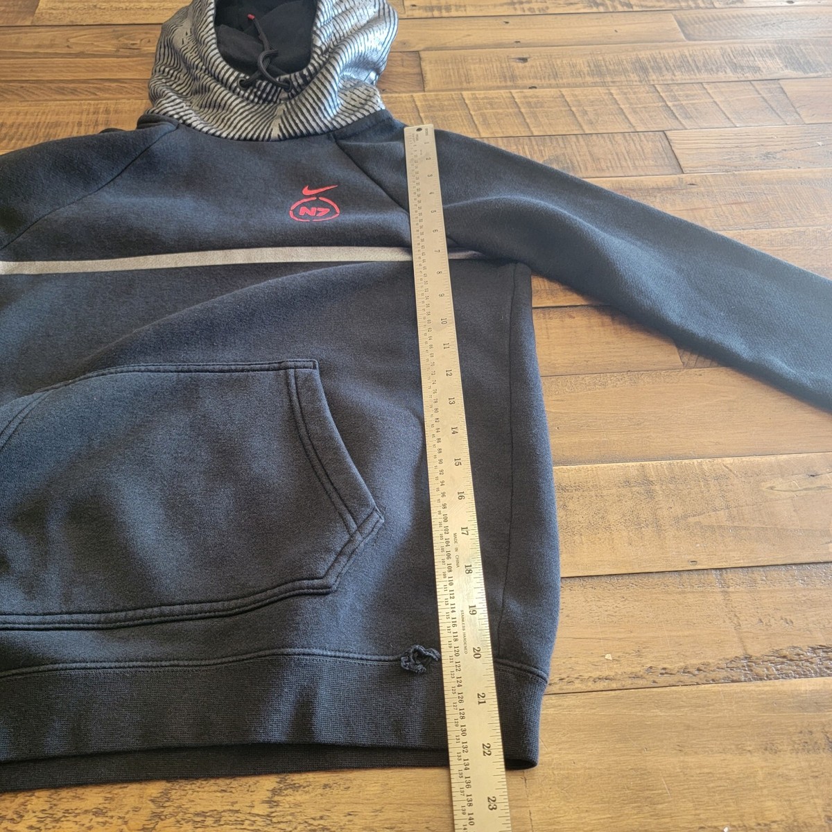 Nike Black Reflective Hoodie N7 Sweatshirt Women's XS Extra Nike Black Reflective Hoodie N7 Sweatshirt Women's XS Extra