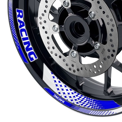 Blue 17'' Racing Wheel Rim Stickers For VULCAN S 650 EN650 17 18 19 20
