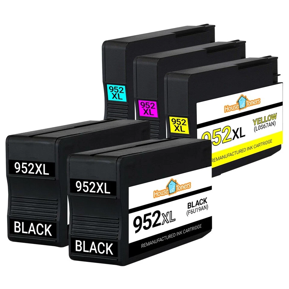 Cartuchos de tinta 952 952XL para HP OfficeJet Pro 8702 8710 8210 8715 8720 7740- 5PK Foto 2 de 4