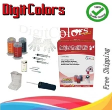 Cartridge refill tool kit for Canon CL-276  CL-276XL Tri-color ink cartridges