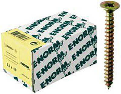 E-NORMpro SPS Spanplattenschrauben SeKo zn gelb VG PZD 3,0x 12 HP (Inh.1000 Stüc