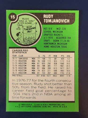 Tarjetas de baloncesto Topps 1977-78 completan tu conjunto que elijas elegir cada una #1 - 132 - Imagen 27 de 265