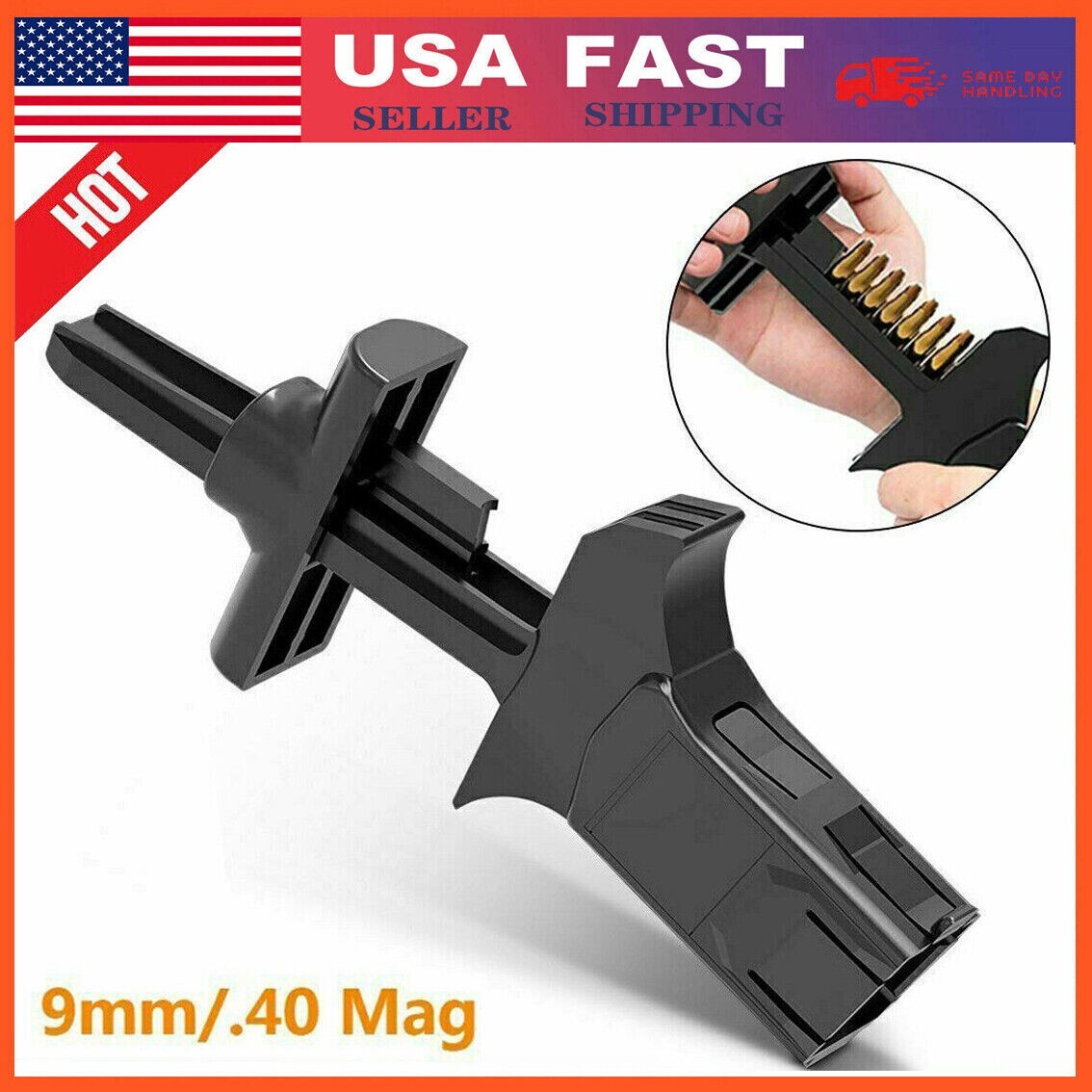 Universal Speed Loader Speedloader Magazines Loader Fit 9mm 40 S&W Magazines US