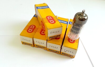 LOT OF x10 ELECTRON TUBE P/N E80CF (Equivalent to: 7643 / 6BL8 / ECF80) Philips