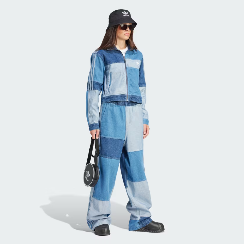 ■adidas■ xxenia track top denim IU2464 ADIDAS Originals KSENIASCHNAIDER Denim Patchwork Track Top