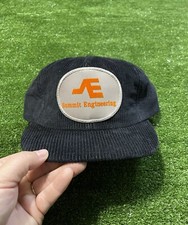 Vintage Cordoroy Summit Engineering SnapBack adjustable M-L Made In USA Patch