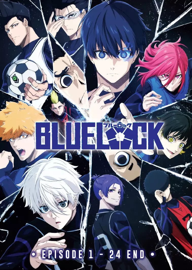 Blue Lock Complete Anime Series 24 Episodes English Dubbed DVD All Regions