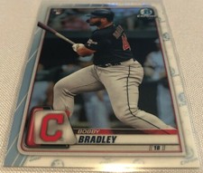 2020 Bowman Chrome Baseball Bobby Bradley Cleveland Indians Rookie card #47