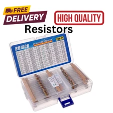 BOJACK 1000 Pcs 25 Values Resistor Kit 1 Ohm-1M Ohm with 5% 1/4W Carbon Film Res