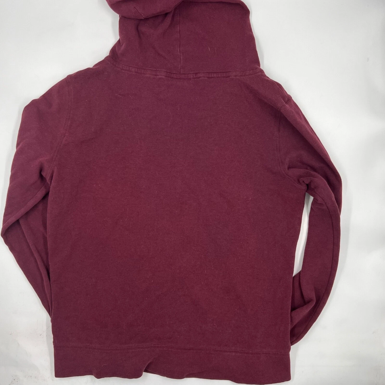 UNDERCOVER Felpa con cappuccio rossa bordeaux Victorias Secret da donna cerniera intera taglia M cotone