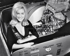 '67 Hairy Olds Funny Car Dragster Miss Hurst Linda Vaughn 8X10 Photo Busty Pinup