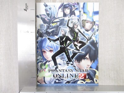 PHANTASY STAR ONLINE 2 Mini Art Works w/Folder Fan Book Akikazu