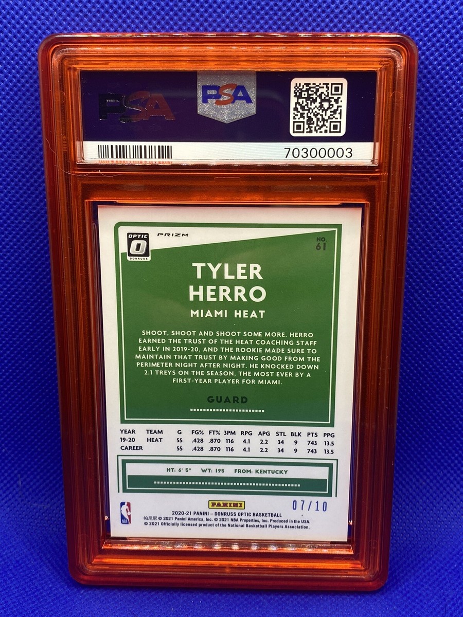 Tyler Herro DONRUSS GOLD PSA10 タイラー・ TYLER HERRO PSA 10 2020 DONRUSS OPTIC BASKETBALL #61 FAST