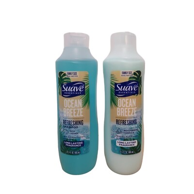 Suave Essentials Ocean Breeze Refreshing Shampoo & Conditioner 22.5 fl oz Each