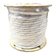 Double Braid Polyester Rope - 7/16" x 600 ft, White