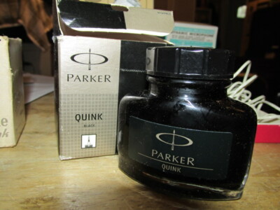 Parker Quink Black Ink In Bottle In Box 