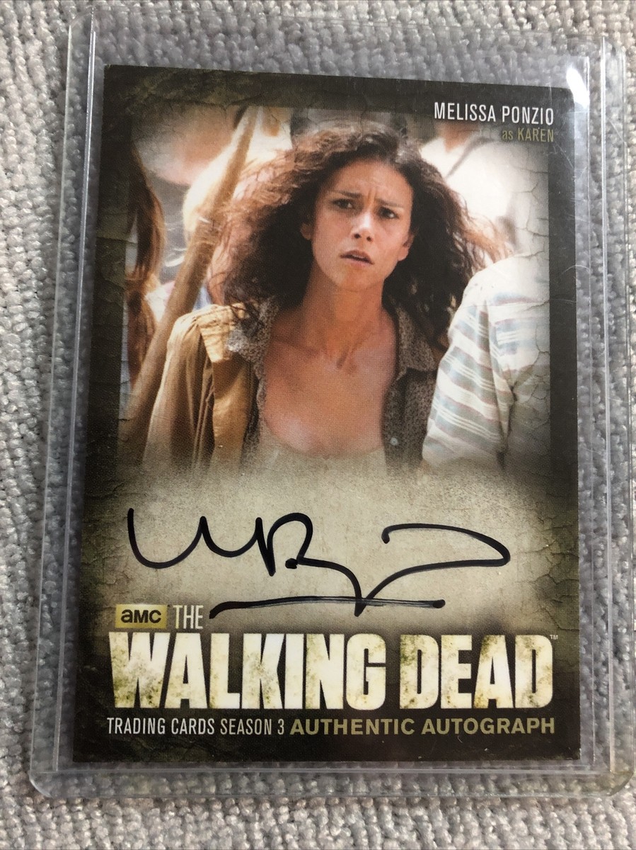 2014 AMC The Walking Dead Melissa Ponzio Or (Karen). Autograph. | eBay