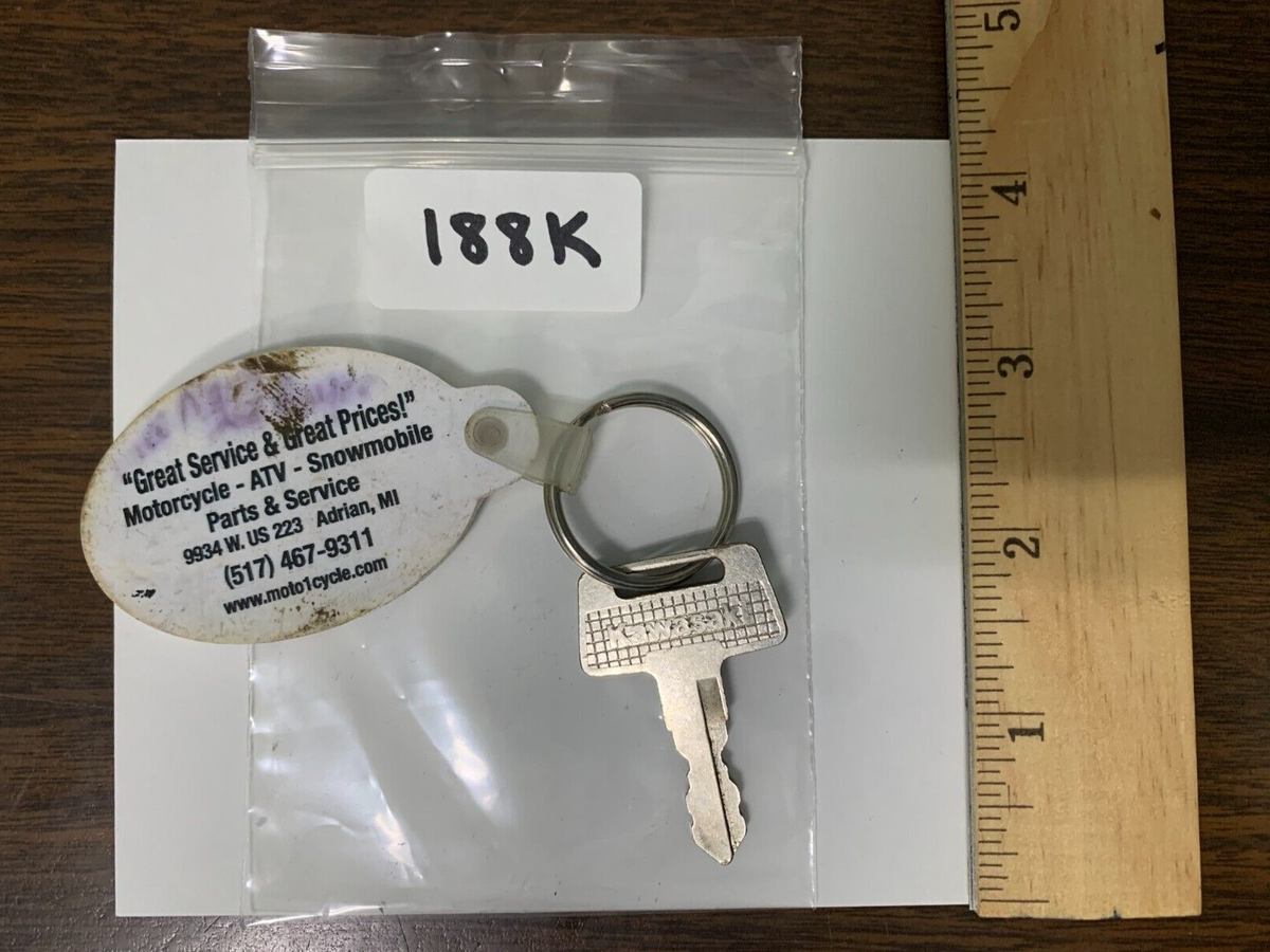 Used Vintage Original OEM Kawasaki Ignition Key 188K KEYB | eBay