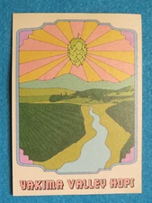 Beer Collectible STICKER ~ YAKIMA VALLEY HOPS Wholesale Pellets ~ Farms & Creek