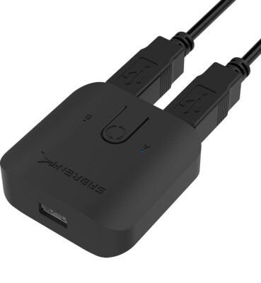 USB 2.0 Sharing Switch for Multiple Computers Peripherals LED Device Indicator