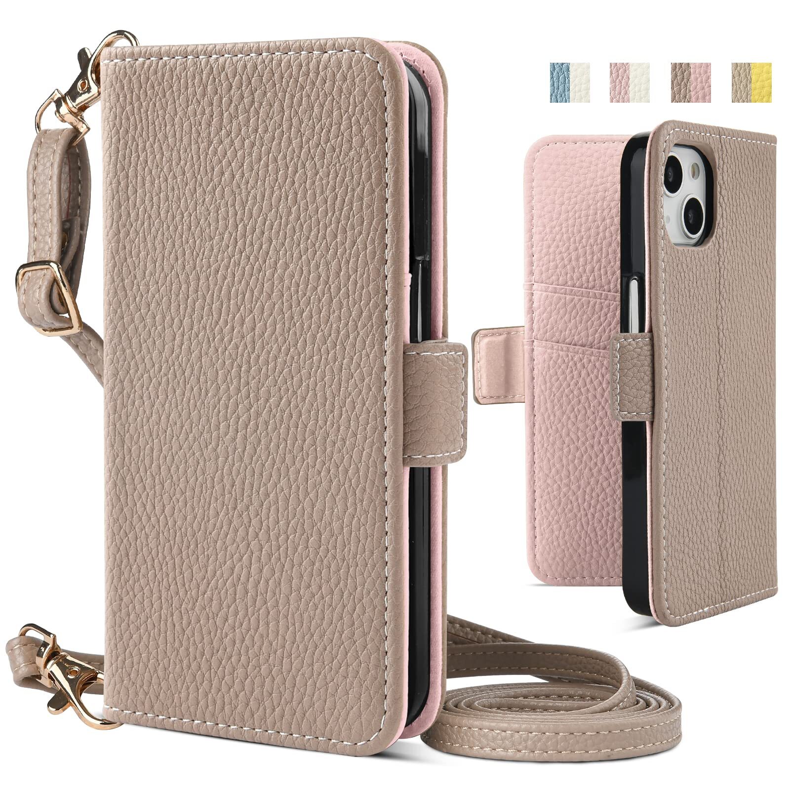 iGerico for iPhone 15pro Case Notebook Type Shoulder iPhone 15 Pro Notebook 134