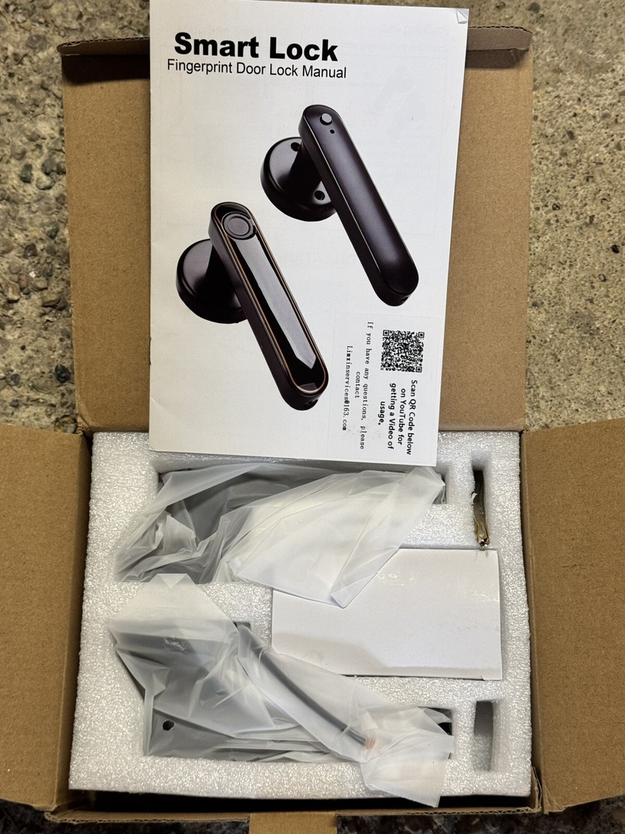 Secustone Fingerprint Door Lock, Smart Lock, Keyless Entry Door Lock, Door Locks with Keypads, Passcode, Fingerprint, and Keys, Door Knob Easy to