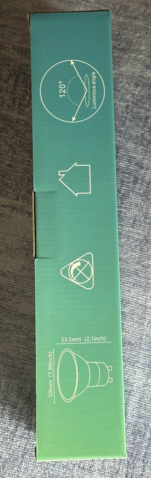 Bonnov GU10 LED Bulb 5W, Light Bulbs, 50W Cold White 6000k, 450lm 12 Pack - Image 2 of 3