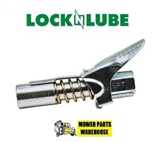 LOCKNLUBE GREASE GUN COUPLER STAYS ON WON'T LEAK RATED TO 10,000 PSI LOCK-N-LUBE