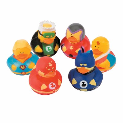 Superhero Rubber Duckies - Toys - 12 Pieces