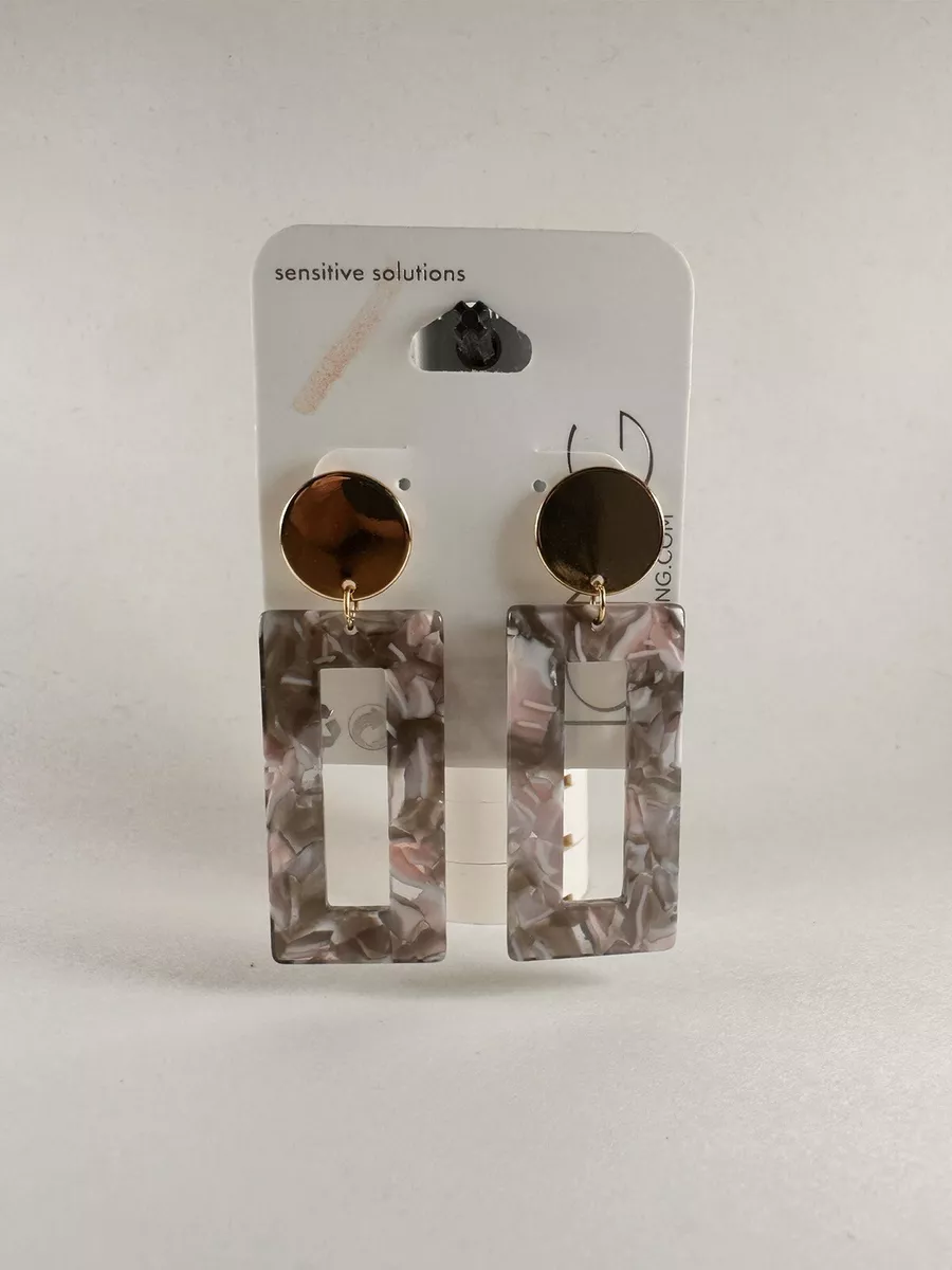 Sensitive solutions earrings shop made out of