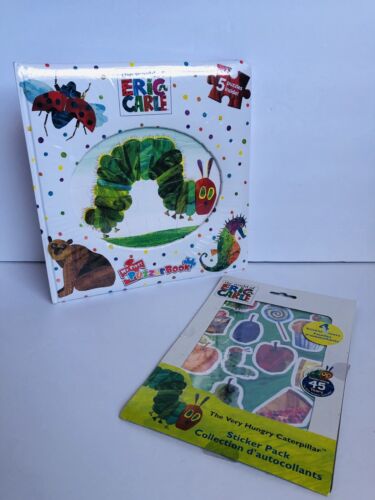 Very Hungry Caterpillar Puzzle Book Lot, Eric Carle Lot Sticker Book New - Picture 3 of 6