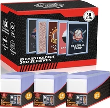 250 PCS TopLoaders Card Sleeves for Trading Cards, 3" x 4" Baseball Card Protect