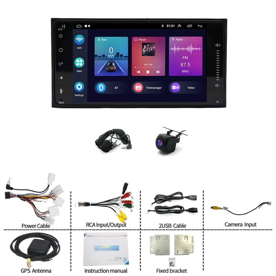 64G For Toyota Land Cruiser 200 2016-2021 Apple Carplay Car Radio Stereo GPS Nav - Image 3 of 4