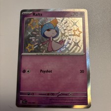 Pokémon TCG-Ralts Paldean Fates Holo Card 153/091 Holo Shiny Rare