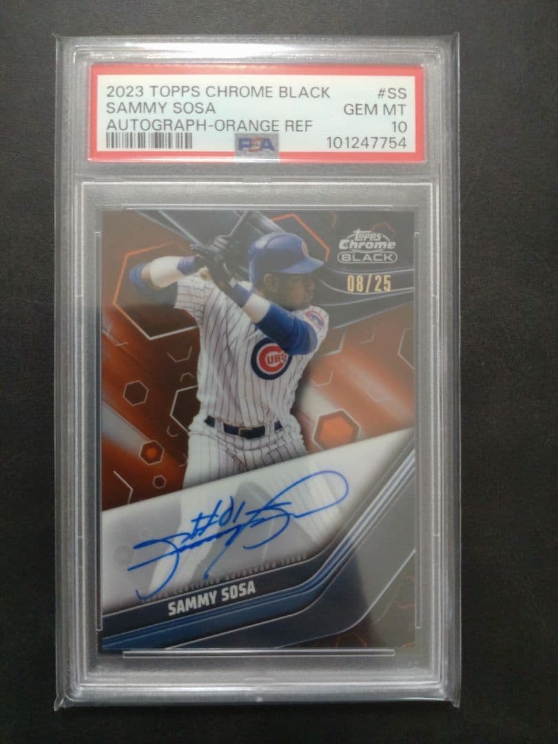 PSA10・25 Limited Topps Sammy Sosa Auto