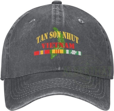 Tan Son Nhut Vietnam Veteran Unisex Denim Hat Adjustable Baseball Cap