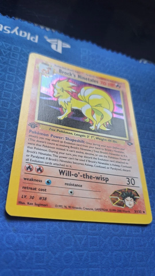 Pokemon Brock's Ninetales - 1.Edition - 12/102 - Holo - 1999-2000 - Near Mint - Bild 2 von 4