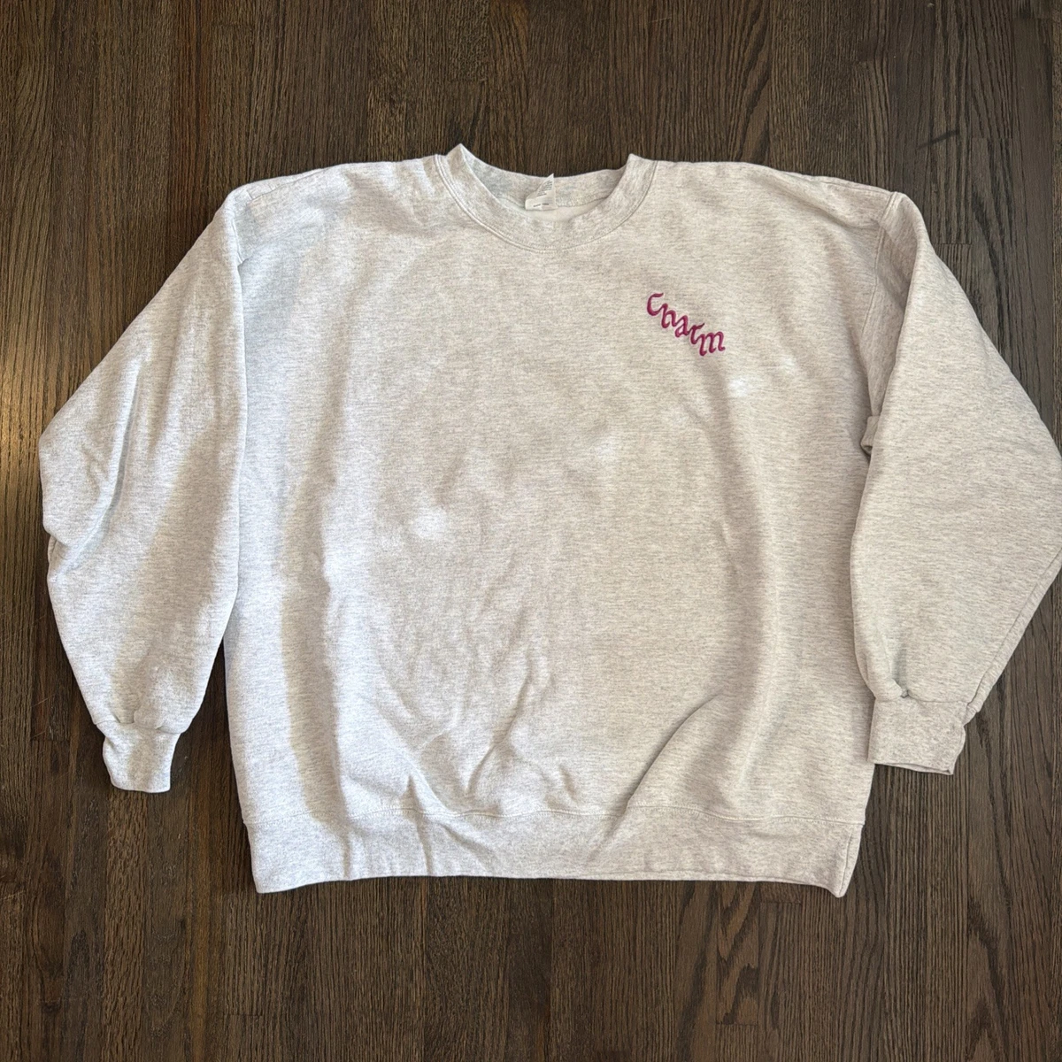 NEW Clairo Charm Tour Sweatshirt Grey XL Official | eBay