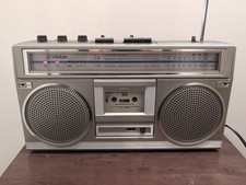 JVC Victor RC-555JW Boombox Vintage Stereo Radio Working Cassette And Radio