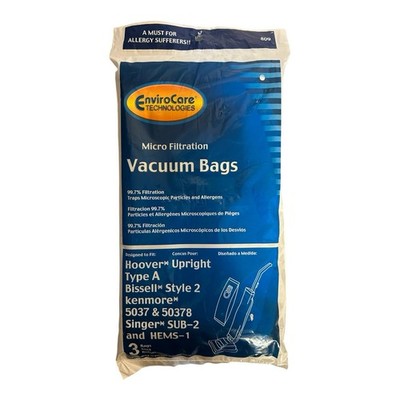 Hoover Type A Vacuum Bags 3 Pack EnviroCare Micro Filtration Bissell Kenmore New