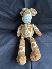 M&S Marks and Spencer Giraffe Brown Plush Spotted Comforter Soft Toy Beanie