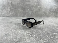 Escada Vintage 00s Oval Acetate Sunglasses Brown Tortoise Hand Made in France