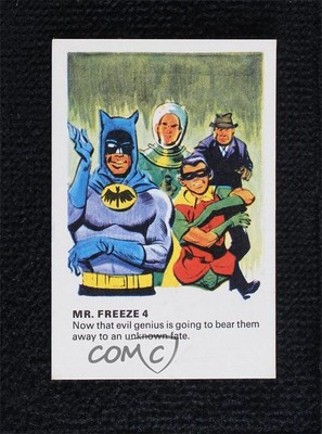 1966 Macleans Tooth Paste Back Batman Mr Freeze Robin 4 #MF4 0a6