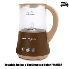 Nostalgia Frother & Hot Chocolate Maker, FHCM4BR